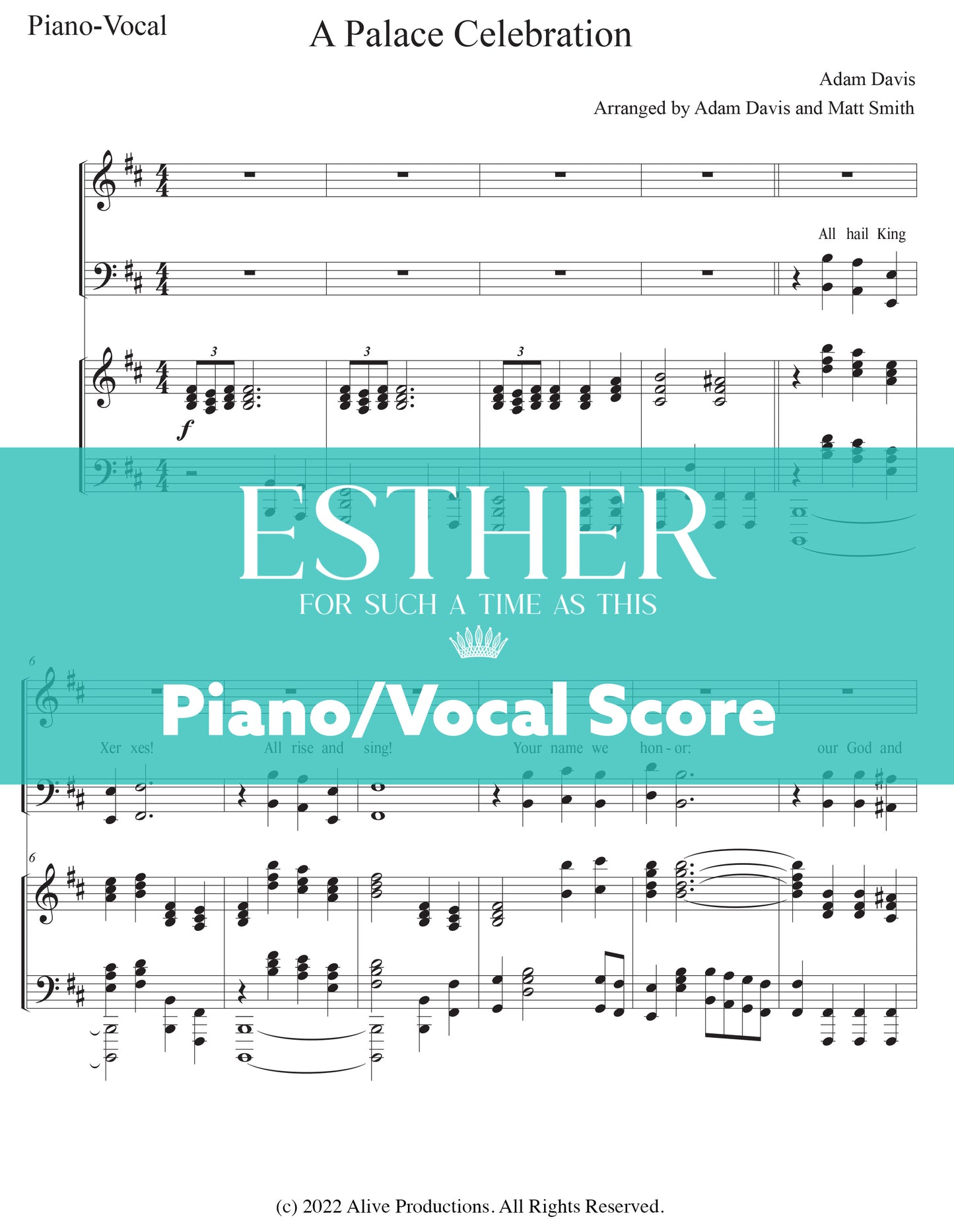 Esther - Piano/Vocal Score