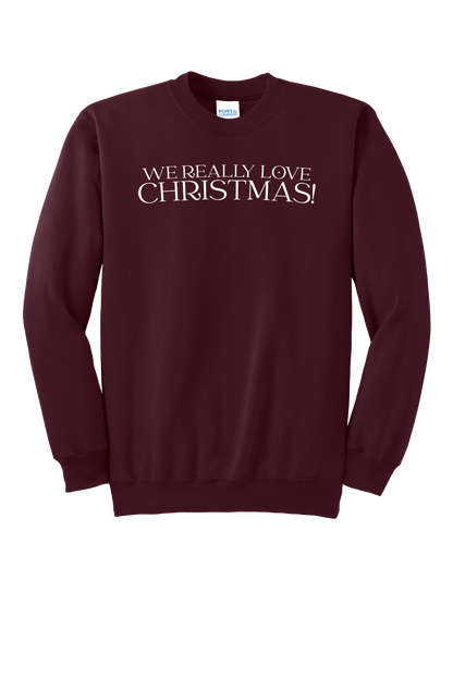 Adult Alive Christmas Show Essential Fleece Crewneck Sweatshirt